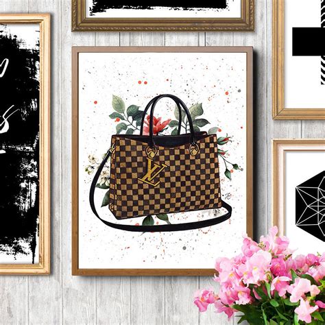 Louis Vuitton inspired wall art